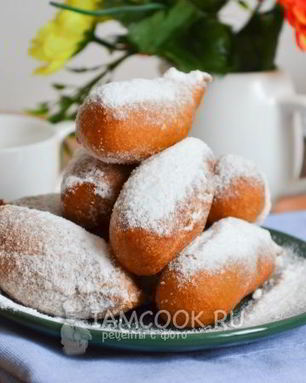 Пончики из жидкого теста