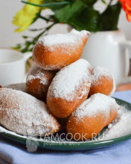 Рецепт пончиков из жидкого теста