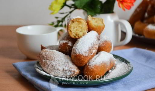 пончики из жидкого теста