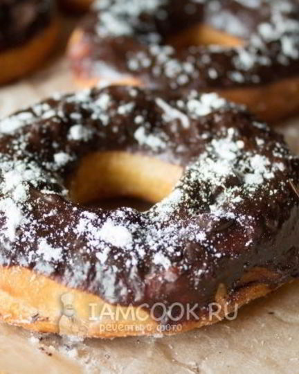 Рецепт пончиков с шоколадом