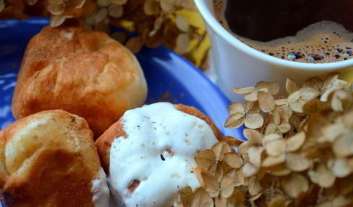 пончики с творогом