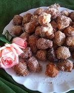 Пончики-шарики с корицей