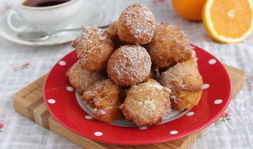 пончики zeppole с апельсиновым ароматом и нежностью яблока