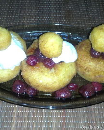 Рецепт румынские творожные пончики папанаши