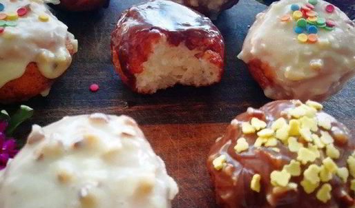 творожные пончики из детства