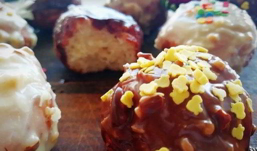 творожные пончики из детства