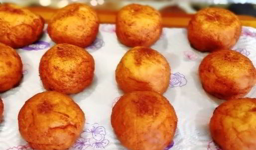 творожные пончики из детства