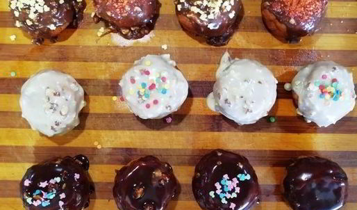 творожные пончики из детства