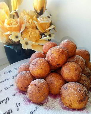 Творожные пончики