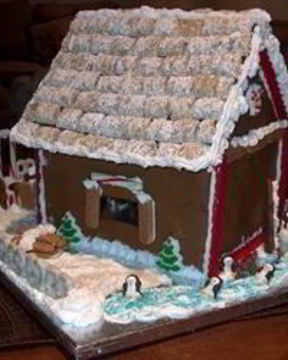 Домик из пряничного теста