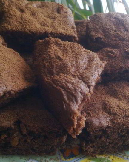 Рецепт коврижки браунис с грецкими орехами