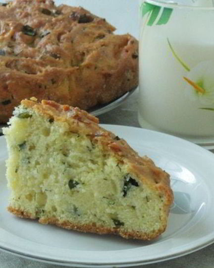 Рецепт кукурузни коврижка с зеленью