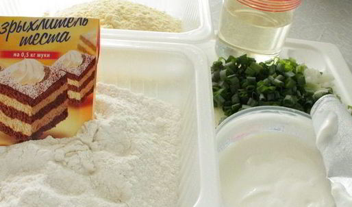 кукурузня коврижка с зеленью