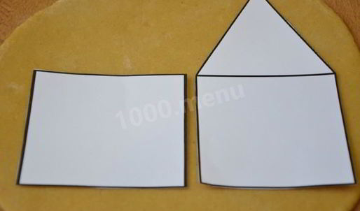 новогодний пряничный домик с глазурью