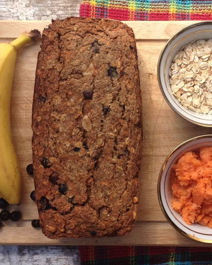 Рецепт овсяно-банананова-морковной коврижка