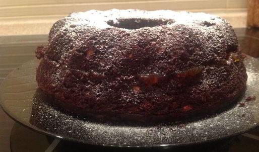 постная коврижка с миндалем, изюмом и черносливом