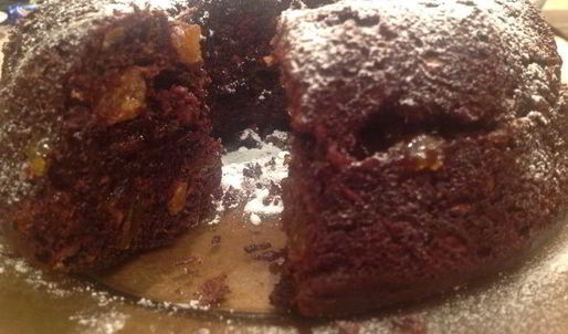 постная коврижка с миндалем, изюмом и черносливом