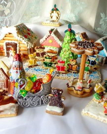 Рецепт пряничной рождественской деревни