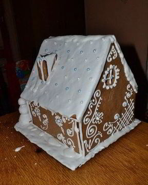 Пряничный домик имбирный