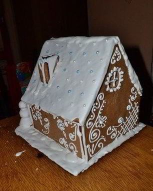 Пряничный домик имбирный