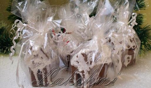 пряничные домики на чашки