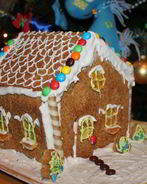 Рождественский пряничный ароматный домик