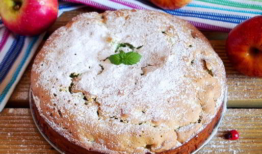 мятная шарлотка