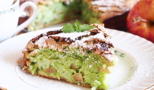 мятная шарлотка