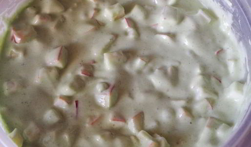 мятная шарлотка