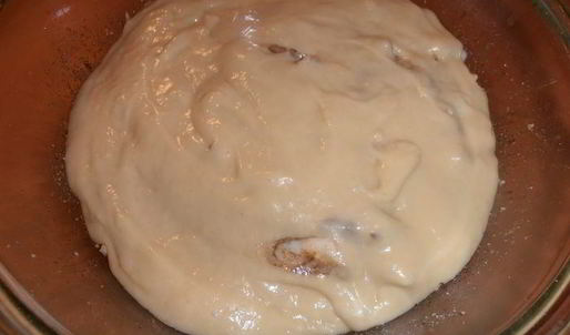 ореховая шарлотка на сгущенке