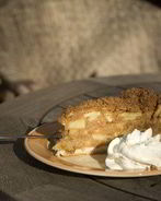 Шарлотка из черного хлеба