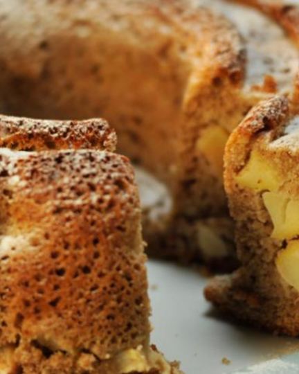 Рецепт шарлотки из цельнозерновой муки