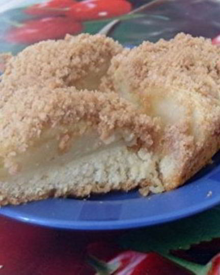 Рецепт шарлотки песочной с яблоками