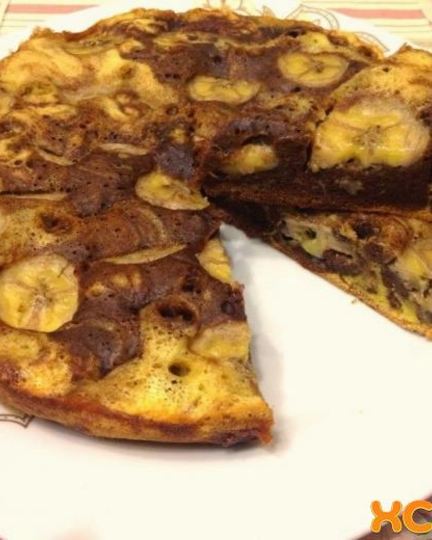 Рецепт шарлотки с бананами