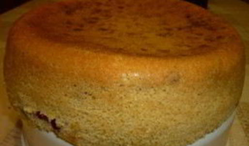 шарлотка с малиной