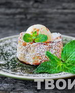 Шарлотка с творогом