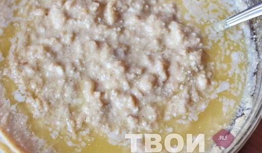 шарлотка с творогом