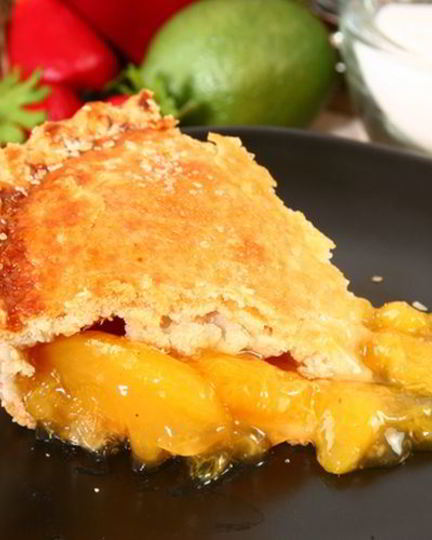 Рецепт шарлотки с яблоками и персиками