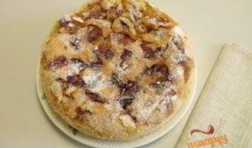 шарлотка с яблоками в мультиварке