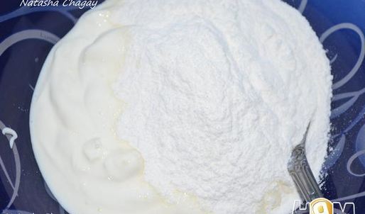 шарлотка со сметанным кремом