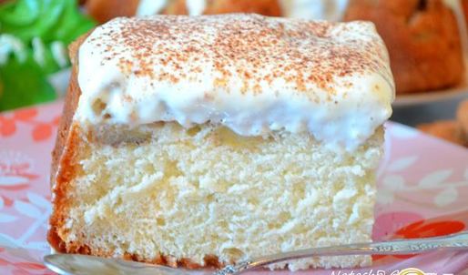 шарлотка со сметанным кремом