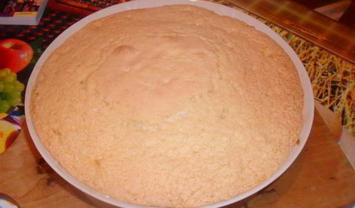 шарлотка со свежим ананасом