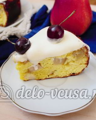 Шарлотка со взбитыми сливками