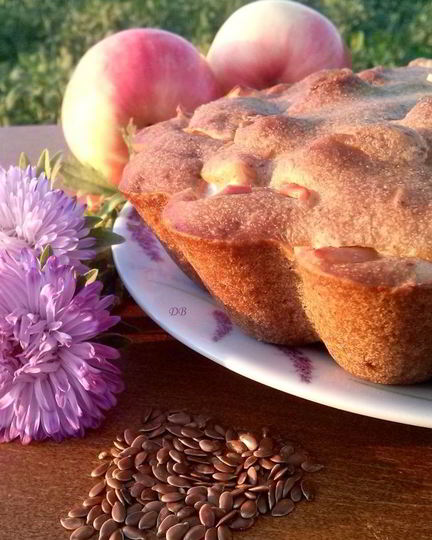 Рецепт вегетарианской шарлотки без яиц