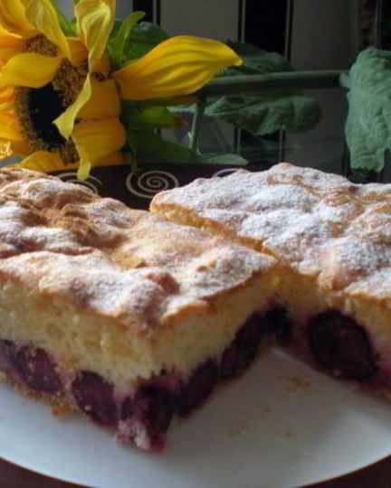 Рецепт вишневой шарлотки