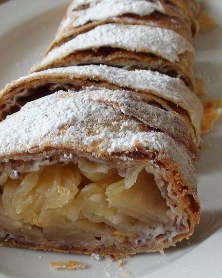 Рецепт постного штруделя