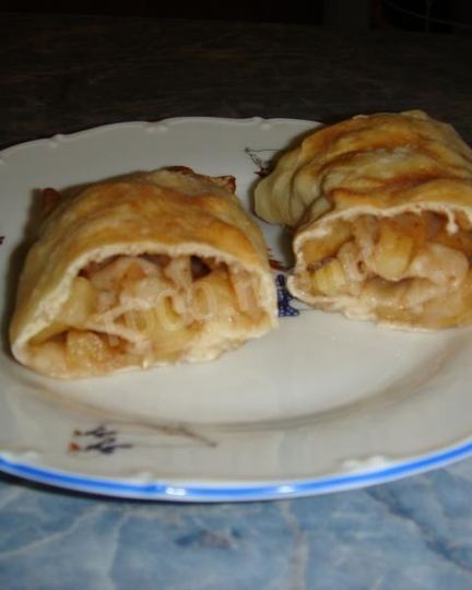 Рецепт постного яблочного штруделя