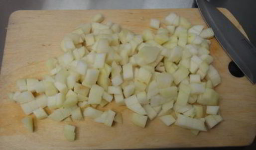 штрудель грушевый с творогом из слоёного теста