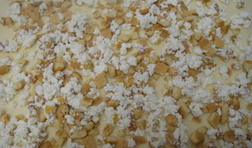 штрудель грушевый с творогом из слоёного теста