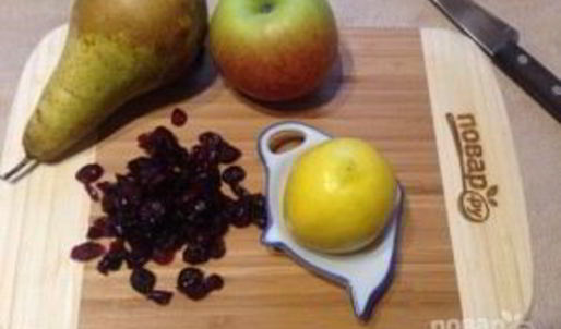 штрудель с грушей и яблоком